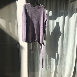 Marc Jacobs tie distressed sweater.